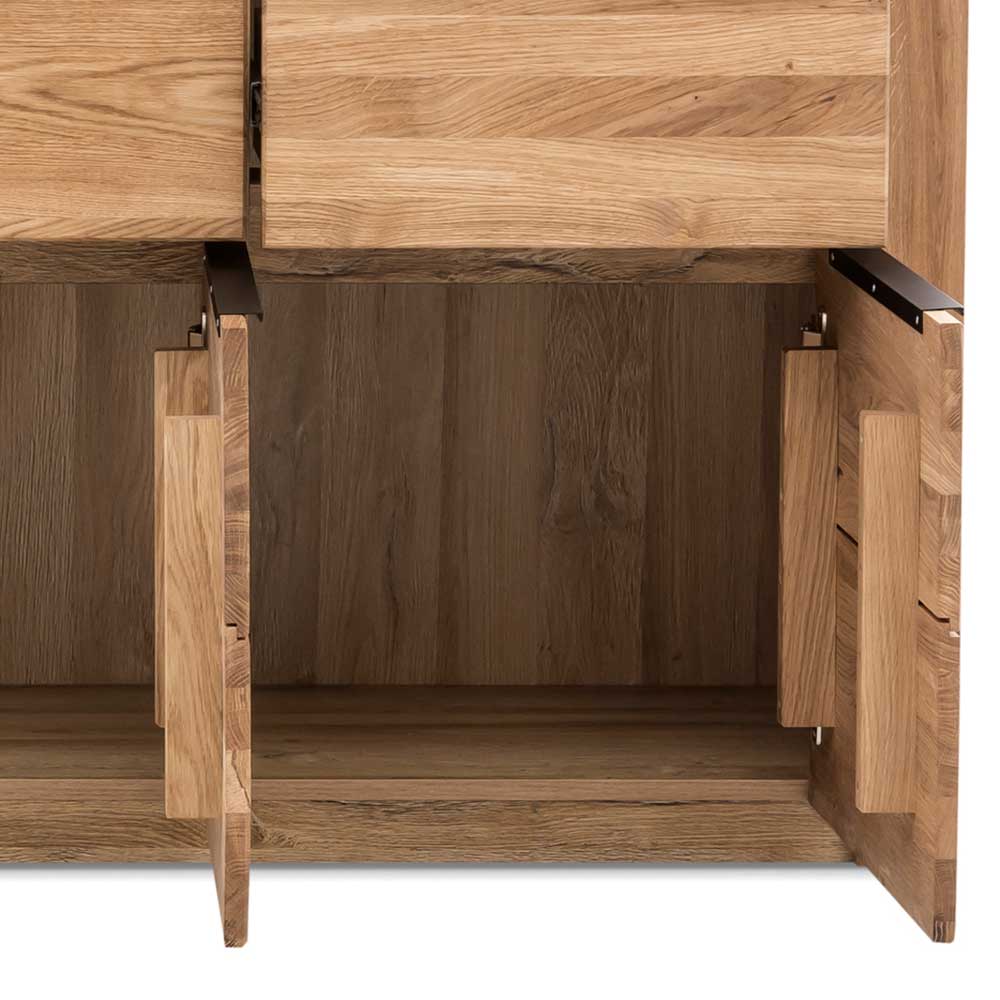 Modernes Sideboard in Eiche teilmassiv - Nelenia