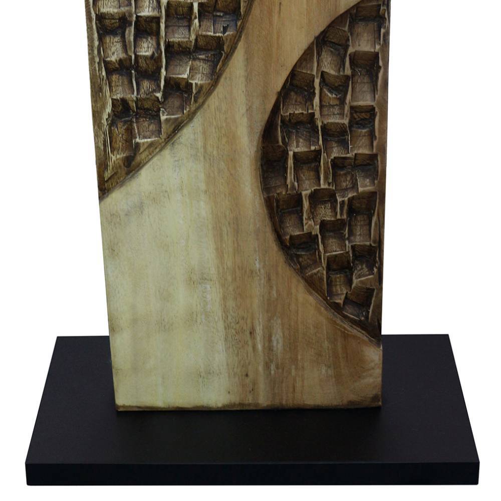 Stehleuchte mit Akazienholz Stele - Nucetta