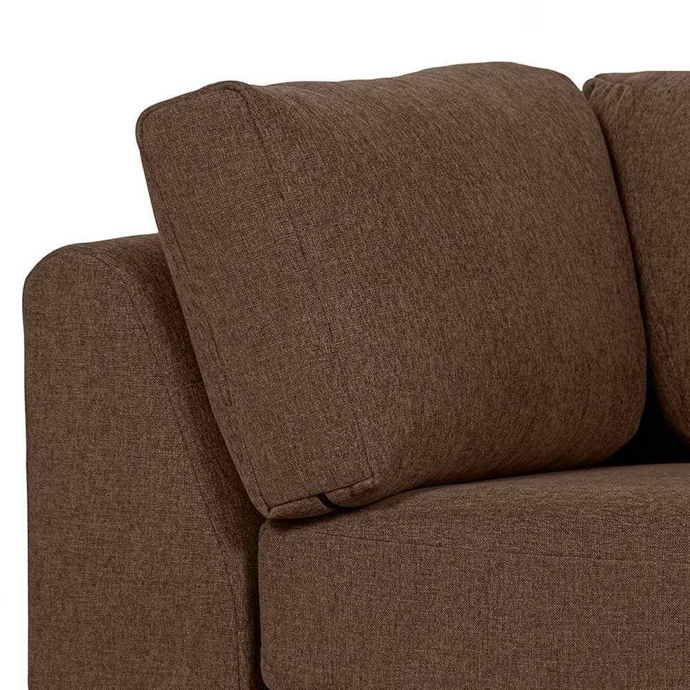 Linkes Lounge-Element in Braun - Ravonia