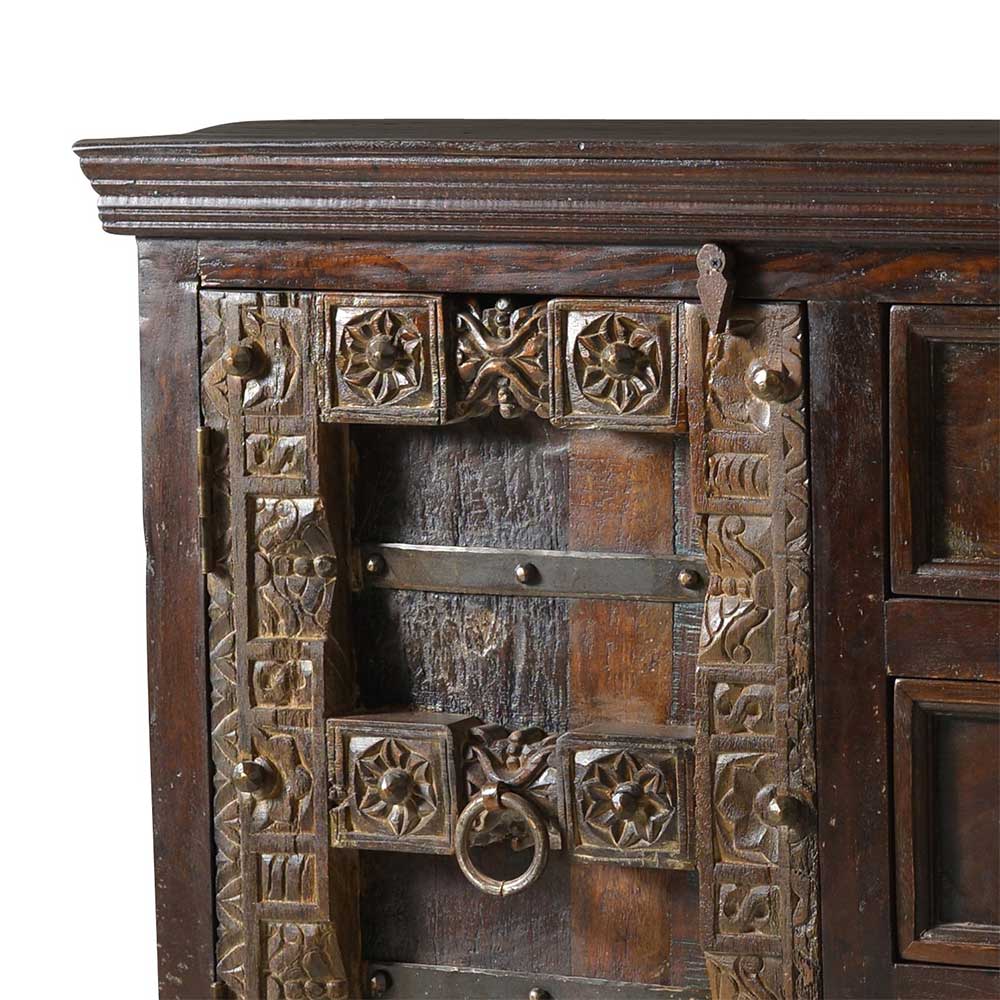 Massivholz Sideboard Solapura aus Teak