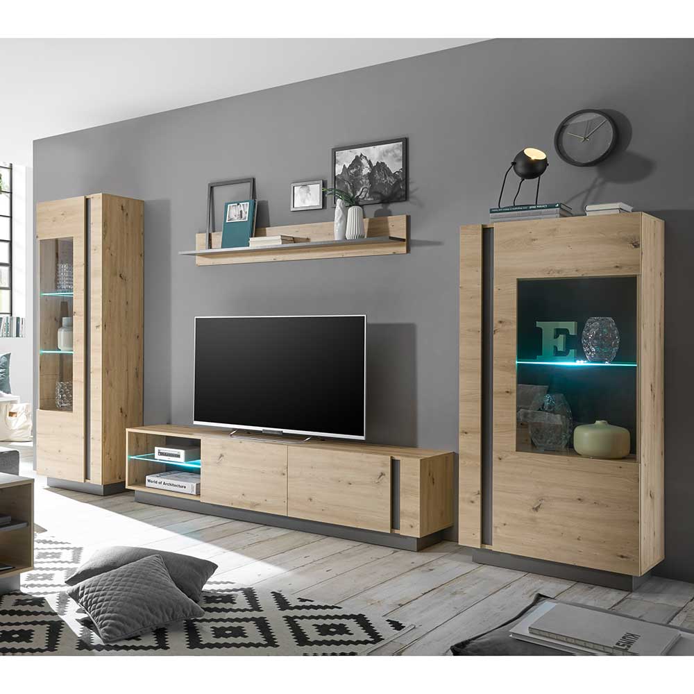 TV Anbauwand Kombi Set - Lairian (vierteilig)