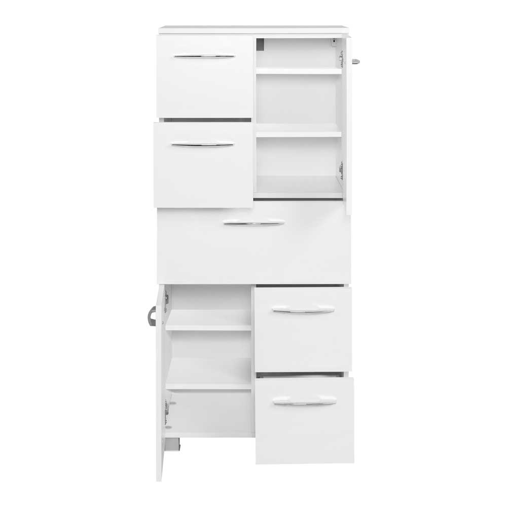 Midibadschrank in Weiß - Lartemo