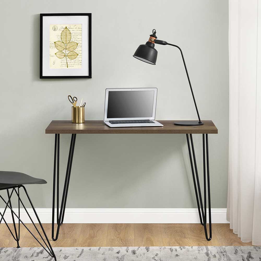 Retro-Schreibtisch mit Hairpin Legs - Akrana