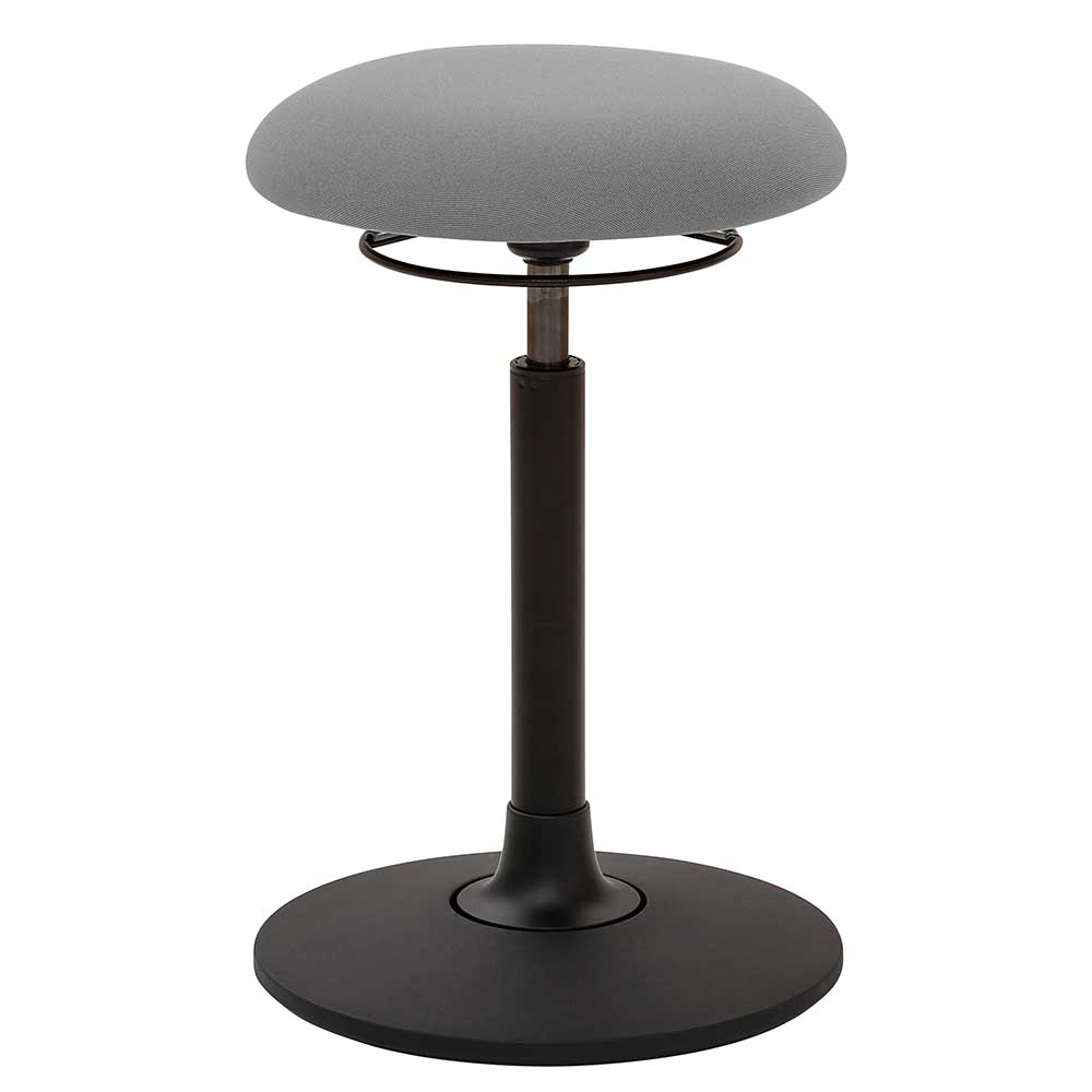 Ergonomischer Pendelhocker in Grau & Schwarz - Kamma