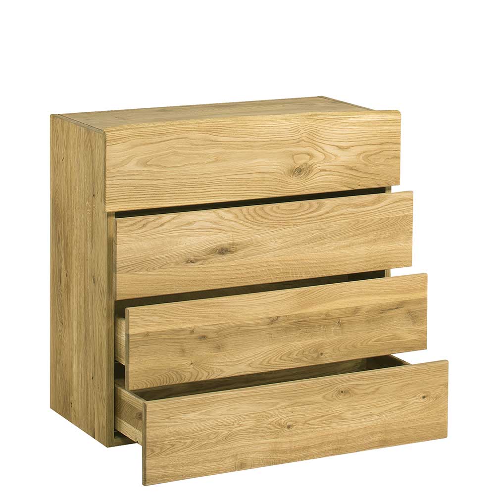 Holz Garderoben Set aus Eiche - Avidora (vierteilig)