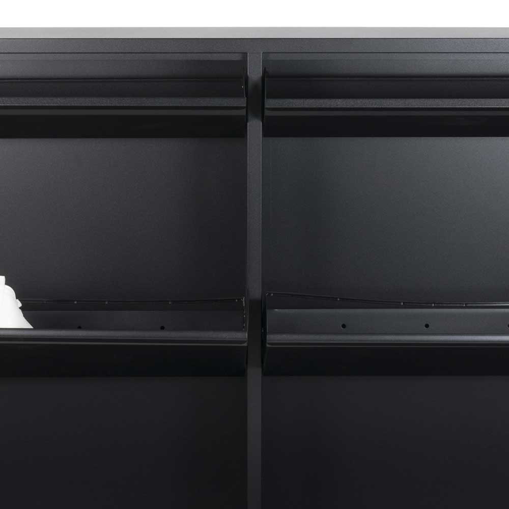 98x86x15 Schuh Stahlschrank in Schwarz - Ismena