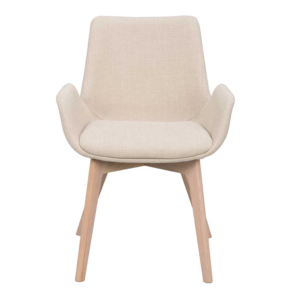 Skandi Esszimmerstühle in Beige - Garcia (2er Set)