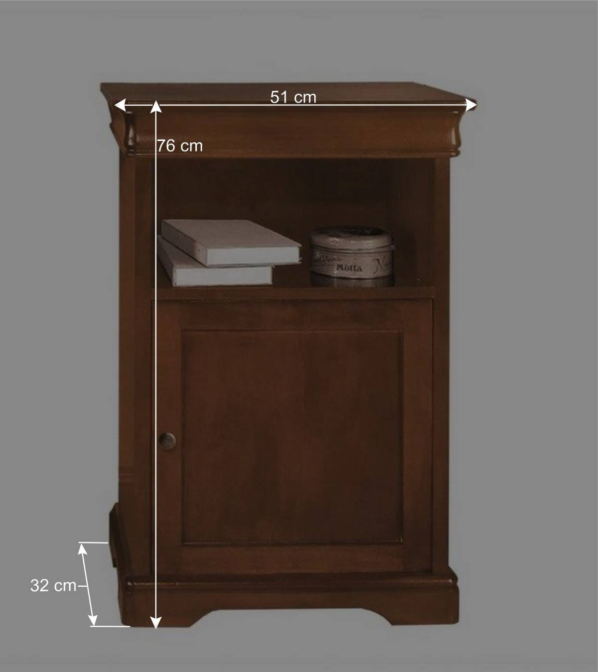 51x76x32 Kleiner Schrank im klassischen Stil - Lemerzi