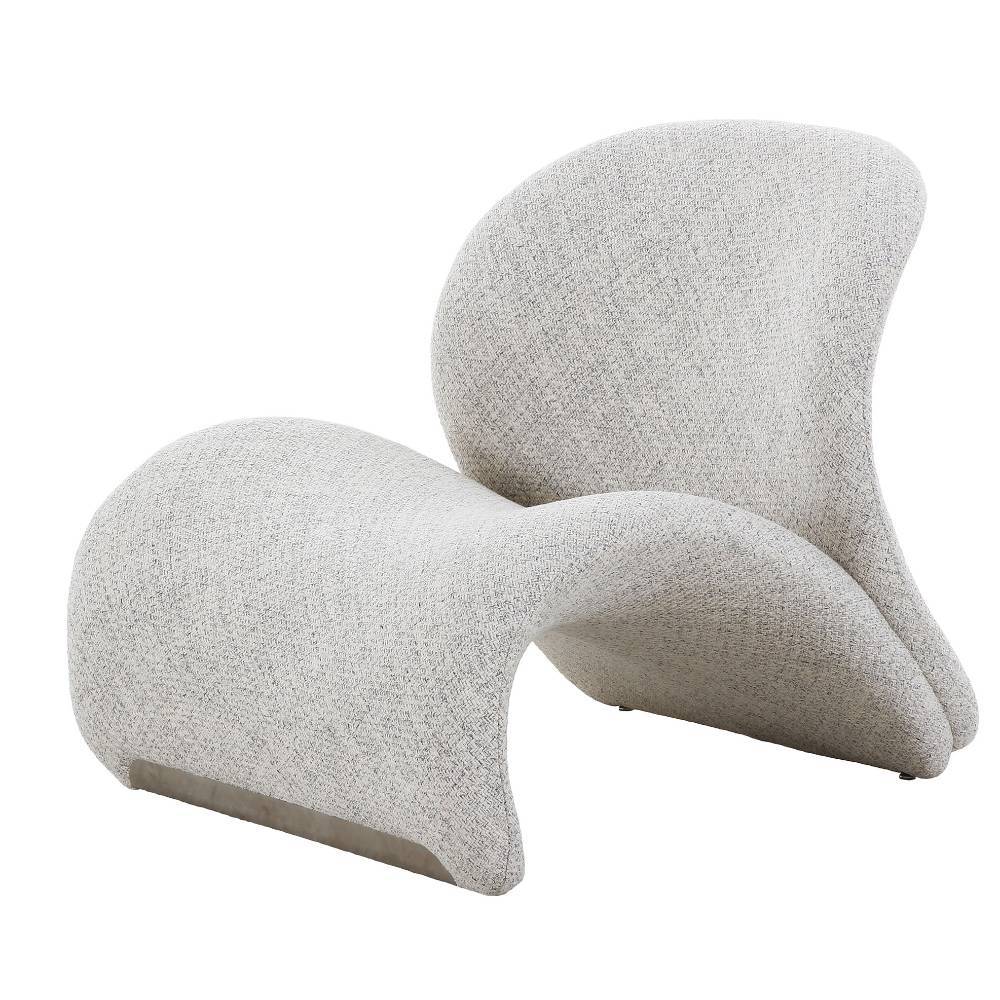 Designsessel in Beige Boucle - Sida