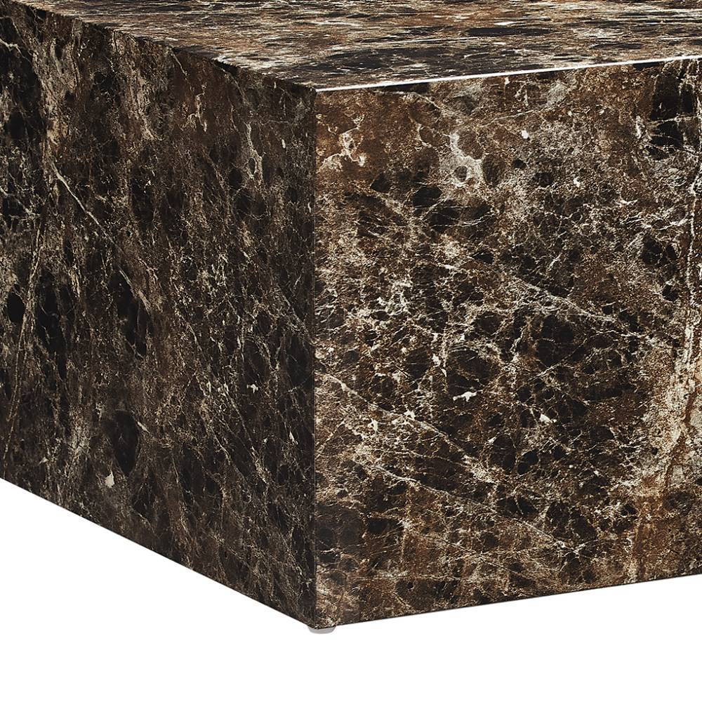 Marmoroptik Couchtisch im Quaderdesign - Merandes