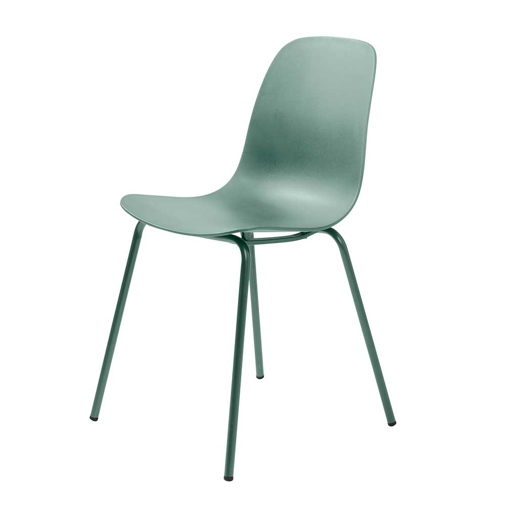 Moderne Schalenstühle in Mintgrün - Goro (4er Set)