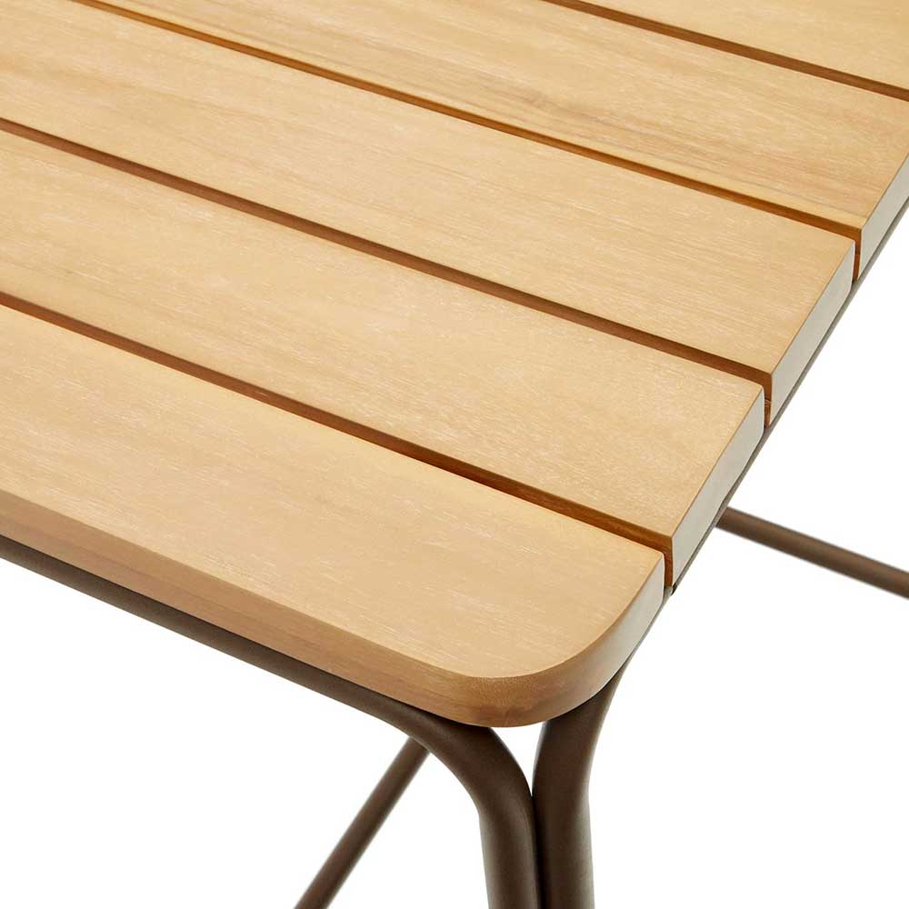 Outdoor Stehtisch aus braunem Metall - Ragusca