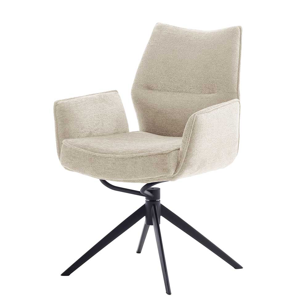 Drehbare Tischsessel mit Taschenfederkern - Medita (2er Set)