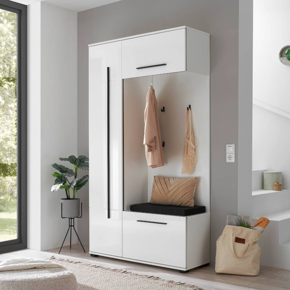 Kompaktgarderobe in Weiß - Ingmesan