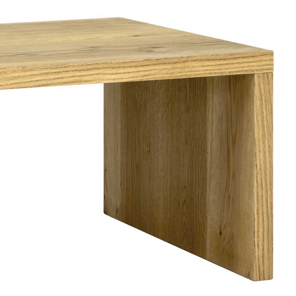 Wohnzimmer Wangentisch Ivonien in Eichefarben
