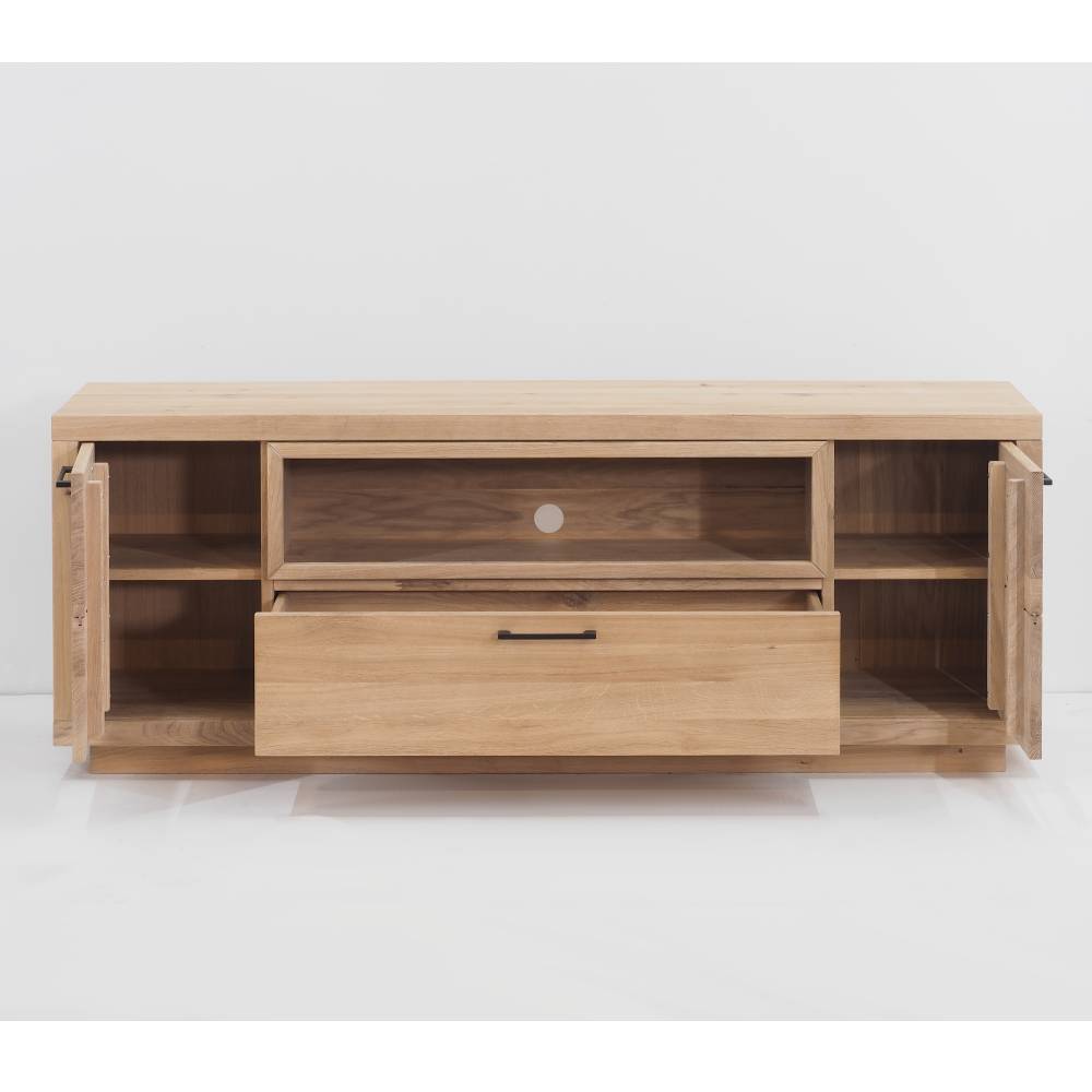 TV Lowboard aus Eiche Massivholz - Buzia