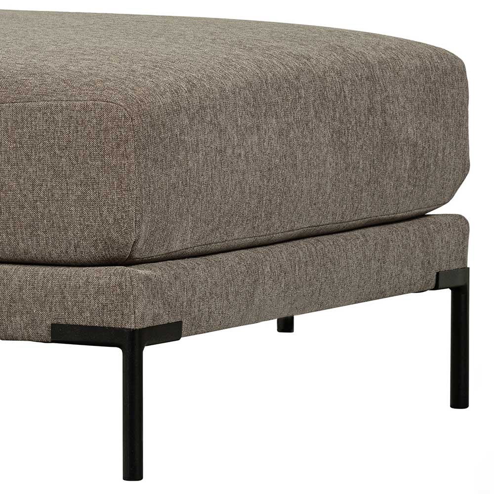 Wohnzimmer Polsterhocker in Taupe - Birte