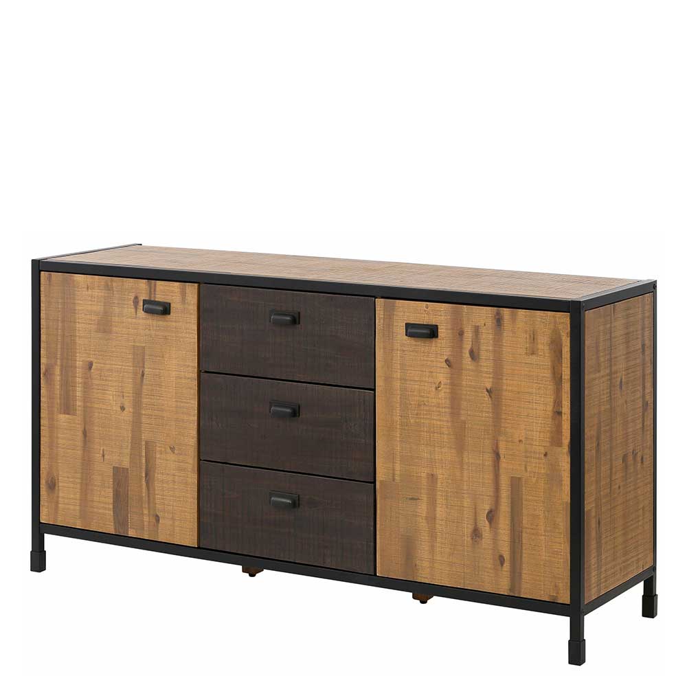 150x80x45 Industrial Kommode aus Holz & Metall - Nadeicra