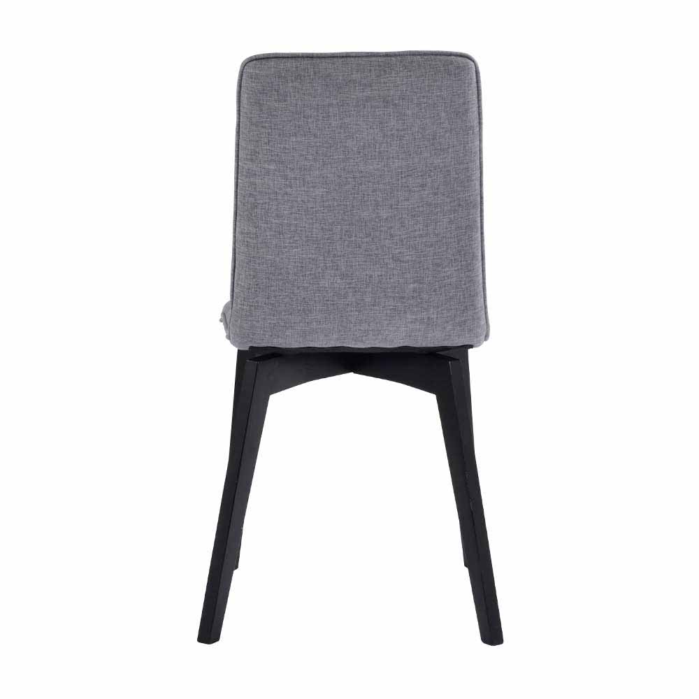 Esstisch Stuhl in Grau & Schwarz - Soveltra (2er Set)