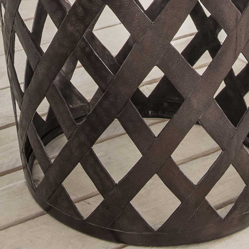 Industrial Design Beistelltisch aus Aluminium - Bahos