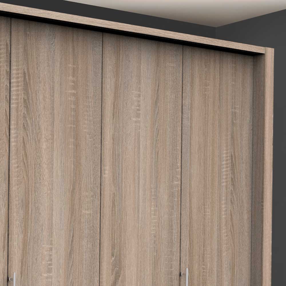 Praktischer Schlafzimmerschrank in Eiche Sägerau - Zayun
