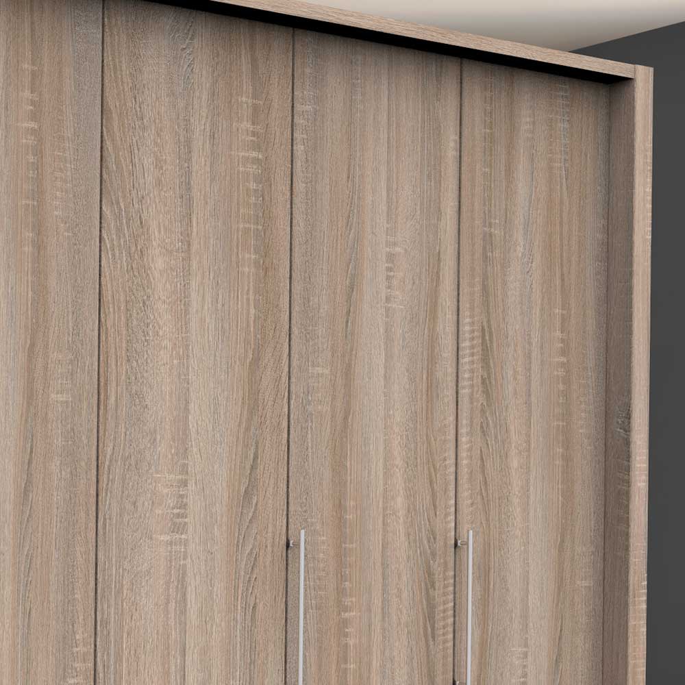 Großer Kombi-Kleiderschrank in Holz Optik - Zayun