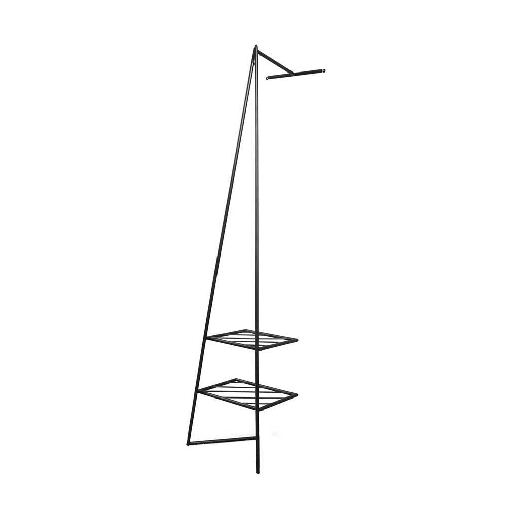 Schwarze Metallgarderobe in modernem Design - Estren