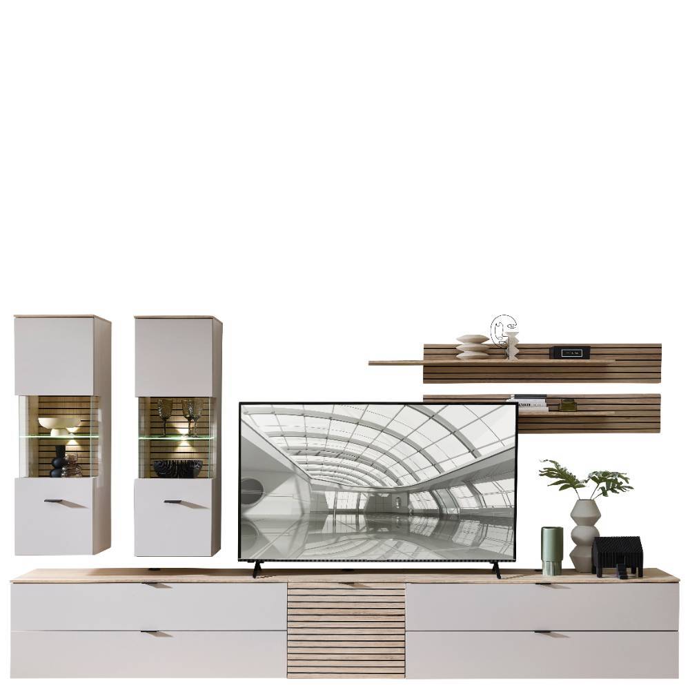 TV Anbauwand Kombination modern - Rovigo (siebenteilig)