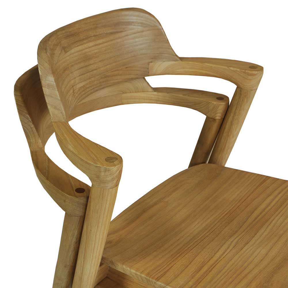 Design Stuhl aus Sungkai Holz - Bottaro