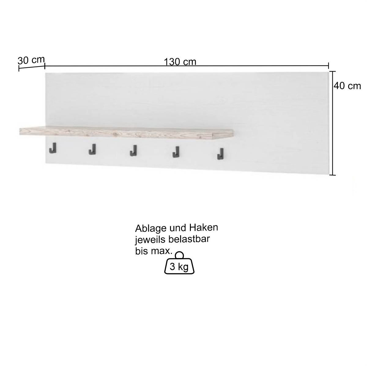 Landhaus Küchenzeile Set - Nedita (vierteilig)