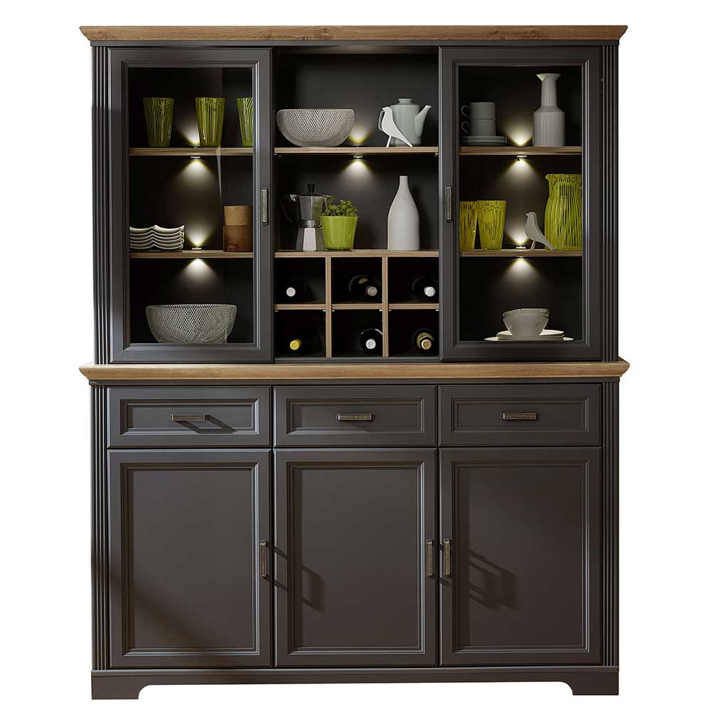 164x204x48 Landhaus Buffet mit LED Licht - Thumbs