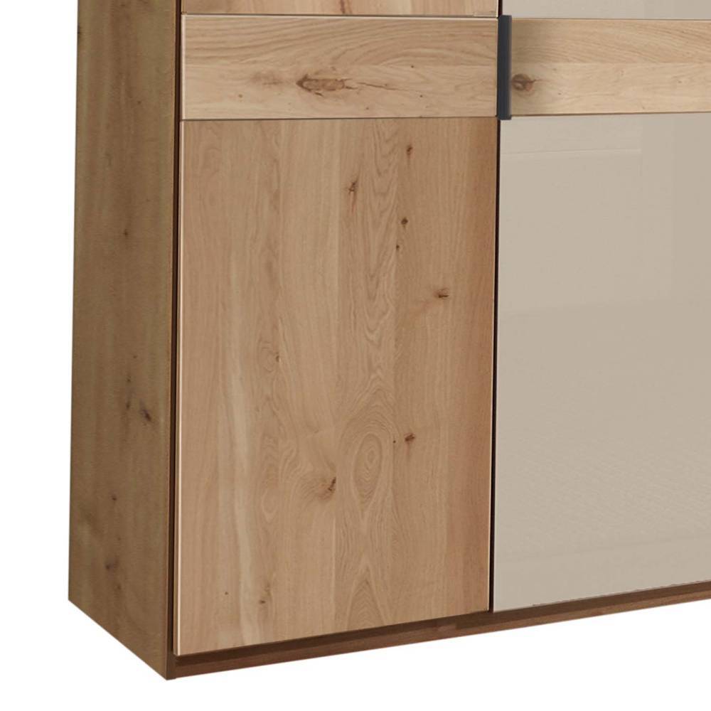8-türiger Schlafzimmerschrank in Champagner - Nikoba