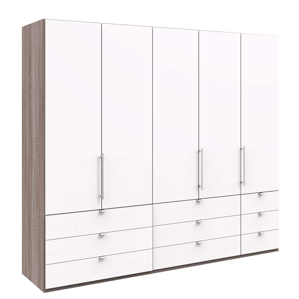 Schlafzimmer-Kleiderschrank mit 9 Schubladen - Tivierto