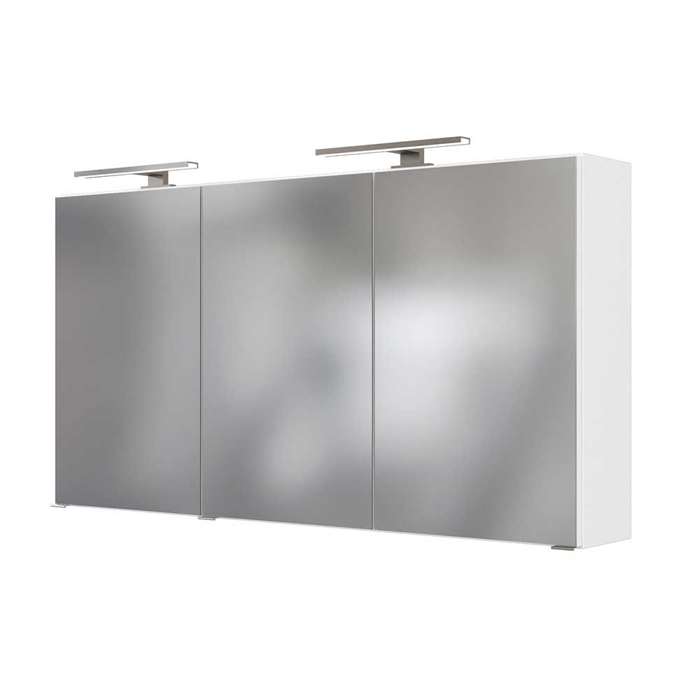 120 cm breiter Spiegelschrank mit drei Türen - Livendas