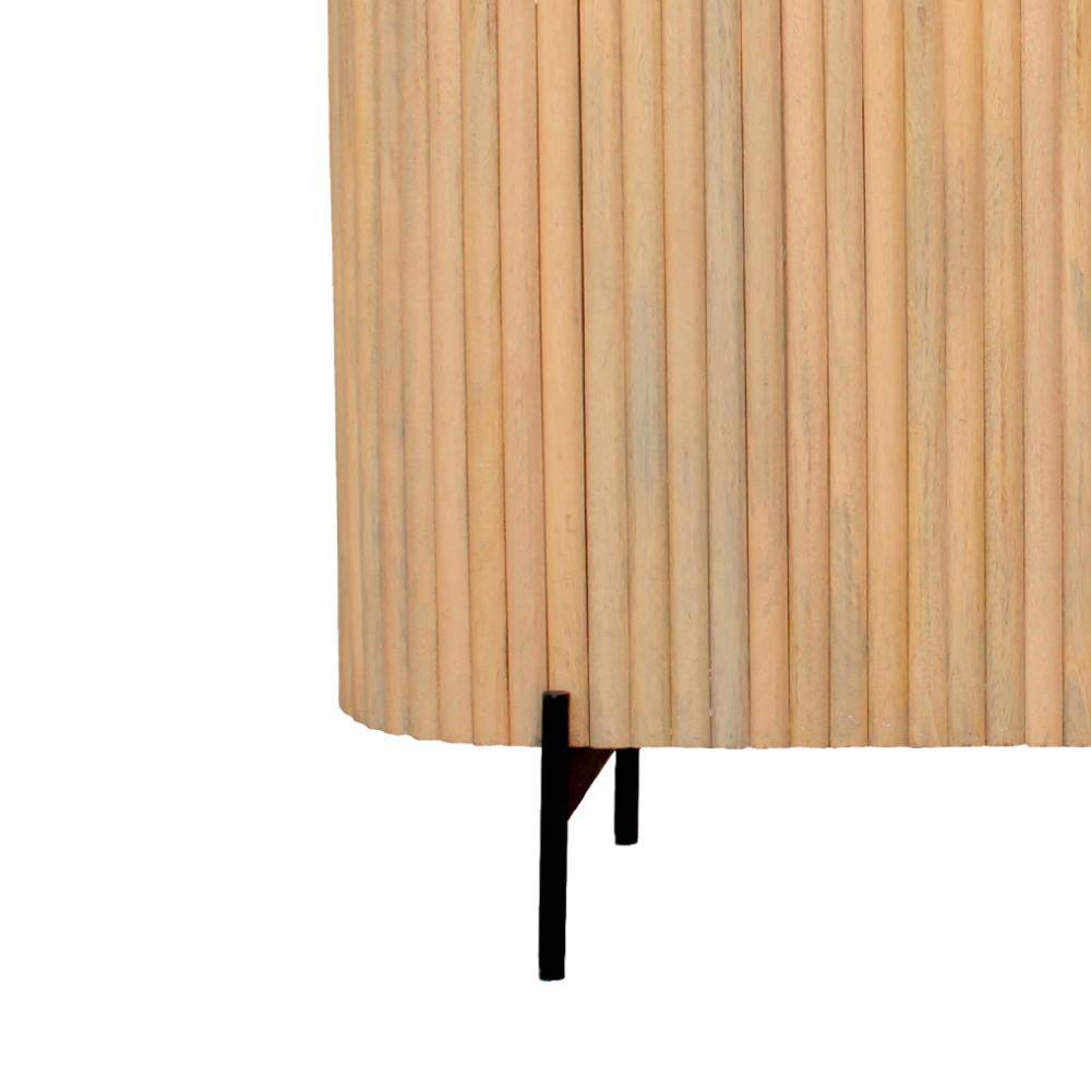 Mangoholz Kommode in Lamellenoptik - Dorian
