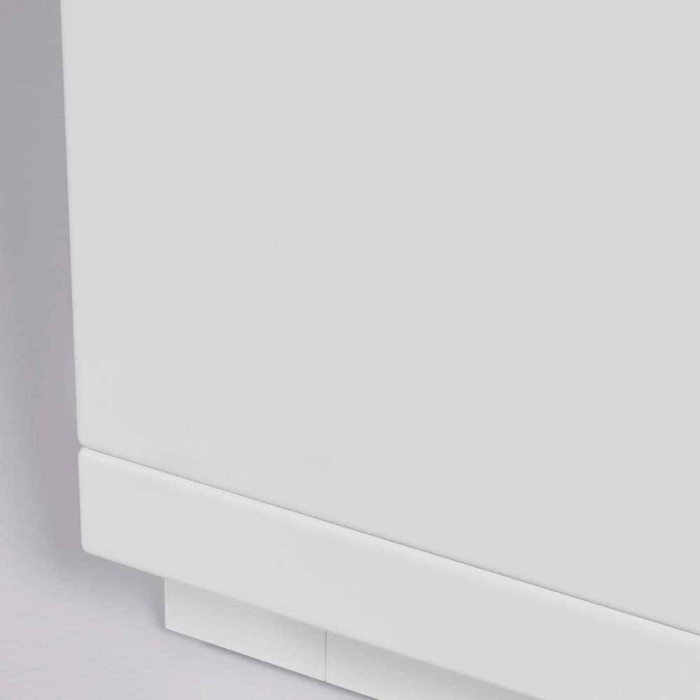 TV Board in Weiß & Eiche Furnier - Vintilias