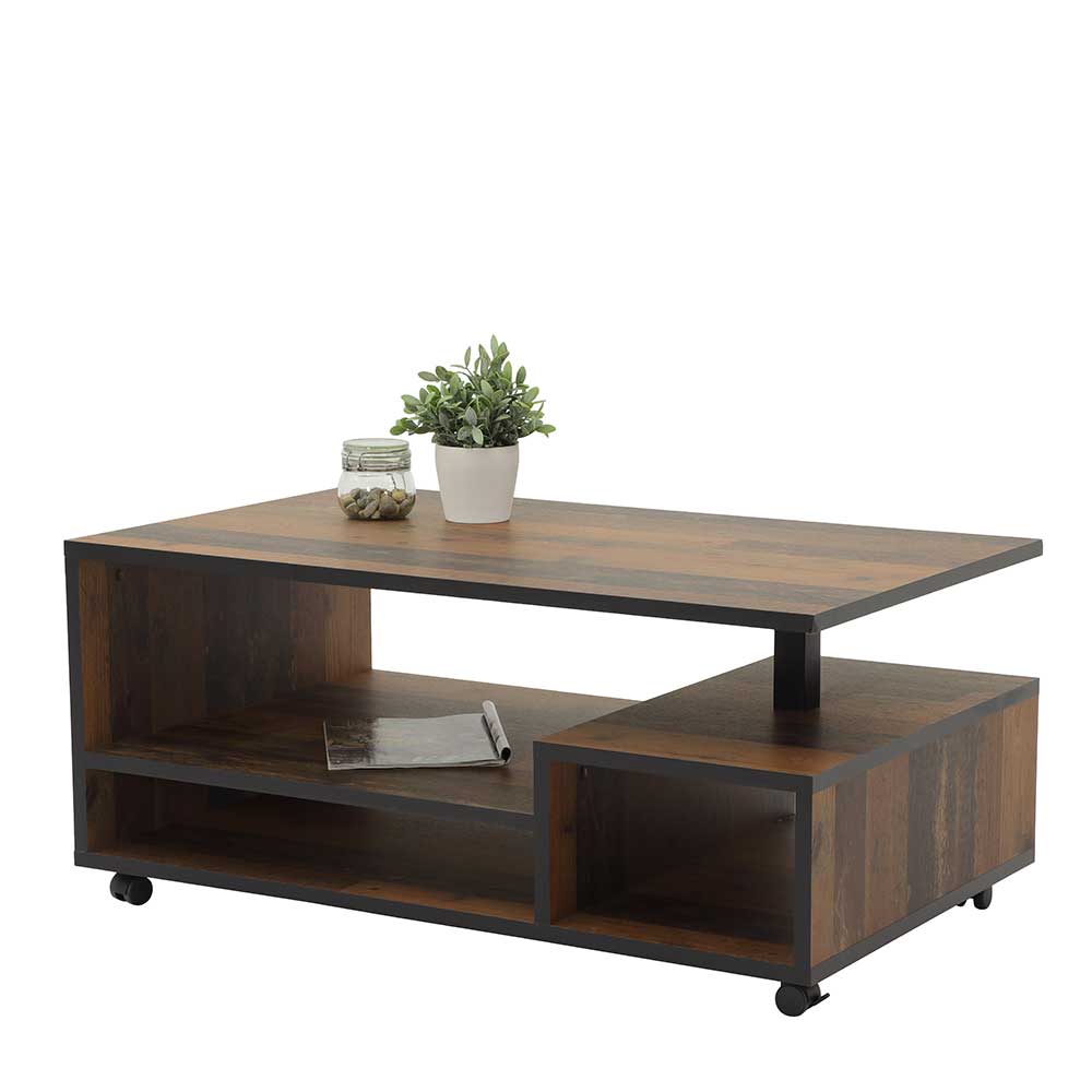 110x50x68 Wohnzimmer Tisch auf Rollen - Pierre