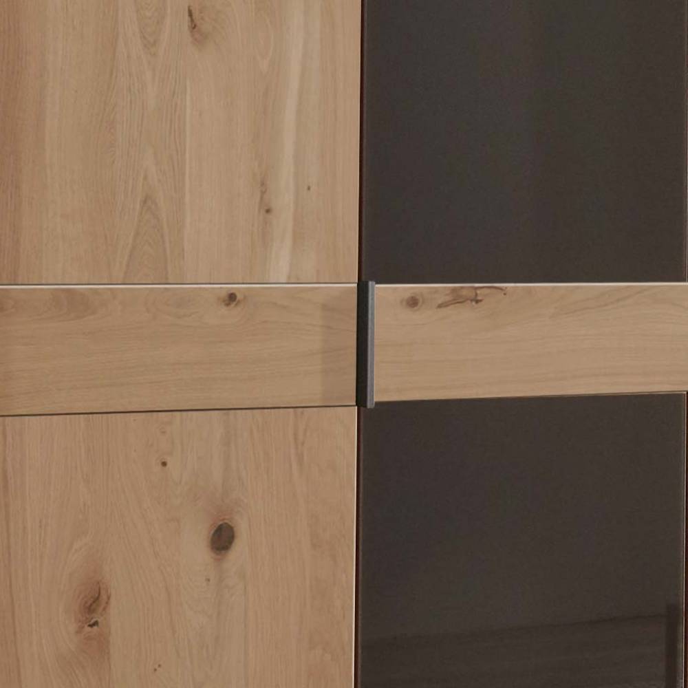 7-türiger Schlafzimmerschrank in Eiche Bianco - Vutonia