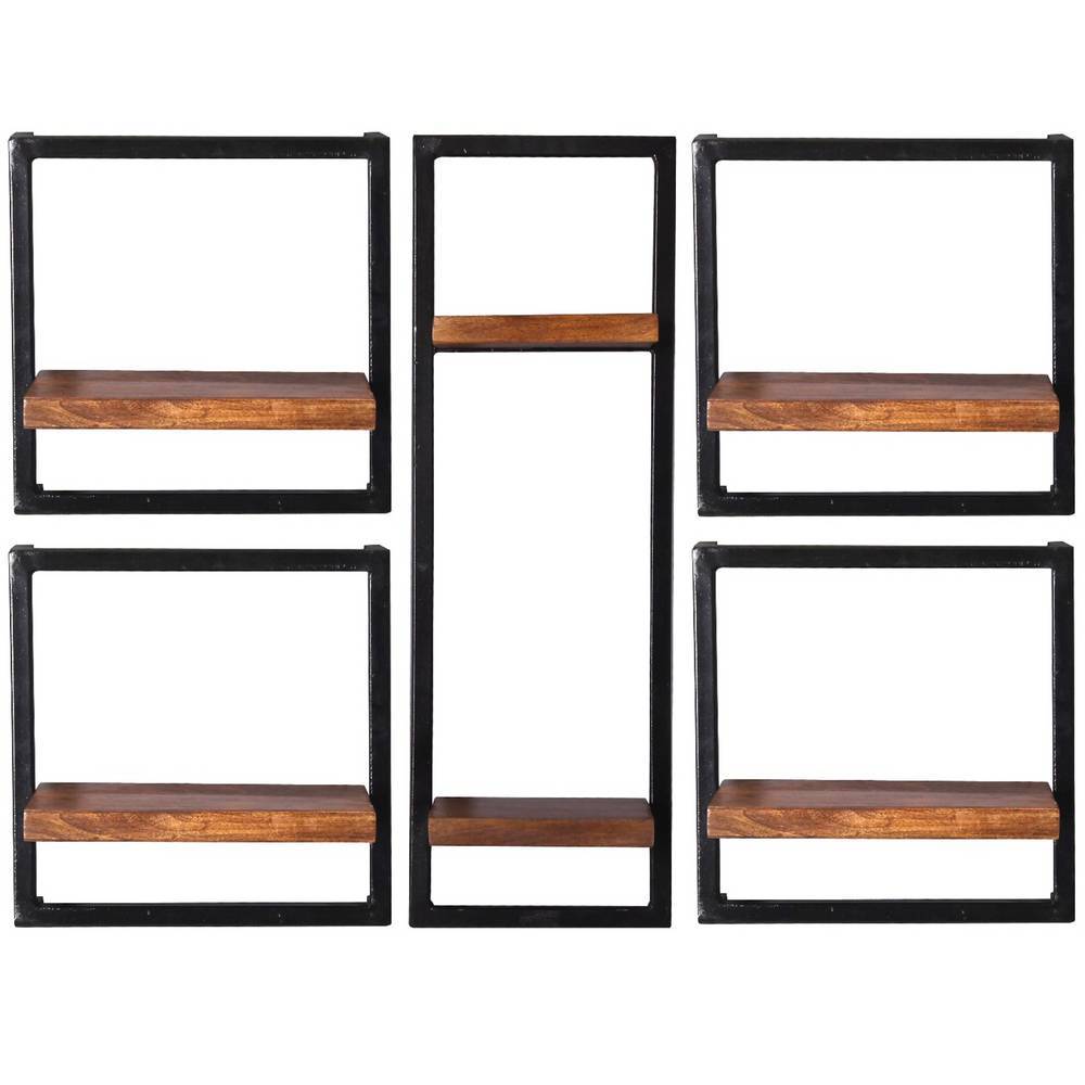 Industrialregale Set für Wandmontage - Abberno (fünfteilig)