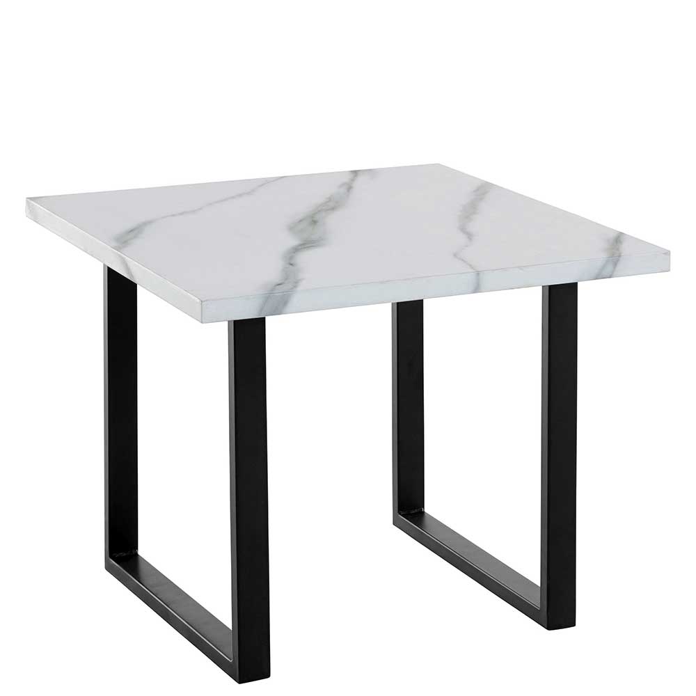 Wohnzimmer Tisch in Marmor Optik Weiß-Grau - Katris