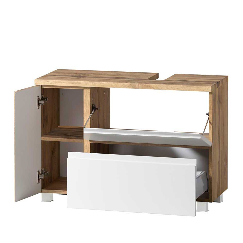 Badschrank für Waschbecken in der Größe 85x59x35 cm - Eight