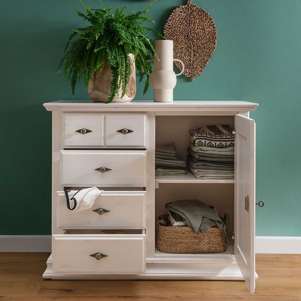 114x94x47 Hohe Kommode im Landhausstil - Beato