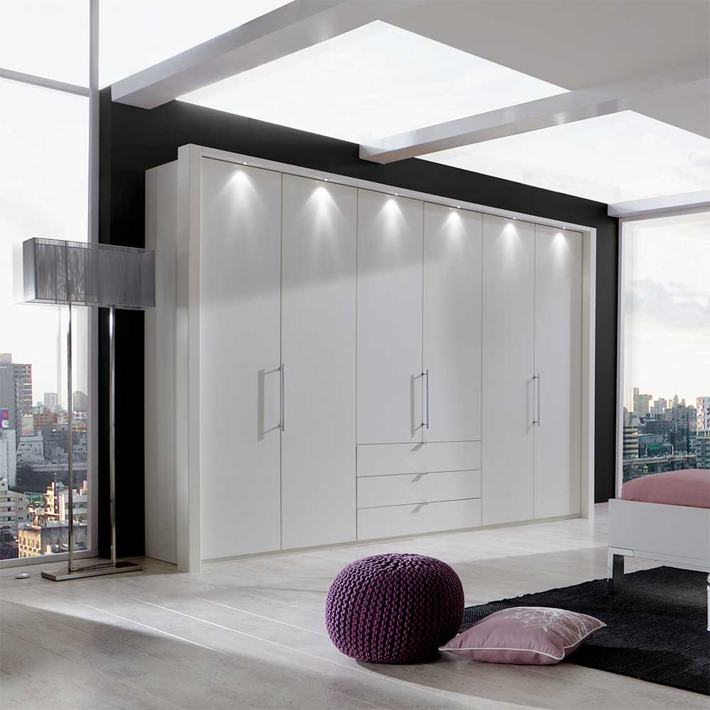 Komplett Schlafzimmer Manchester in Weiß (vierteilig)