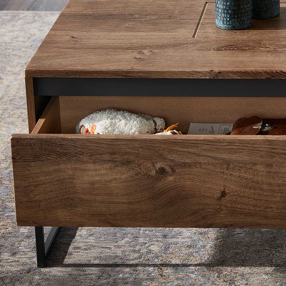 115x65 Wohnzimmer Tisch mit einer Schublade - Xindus