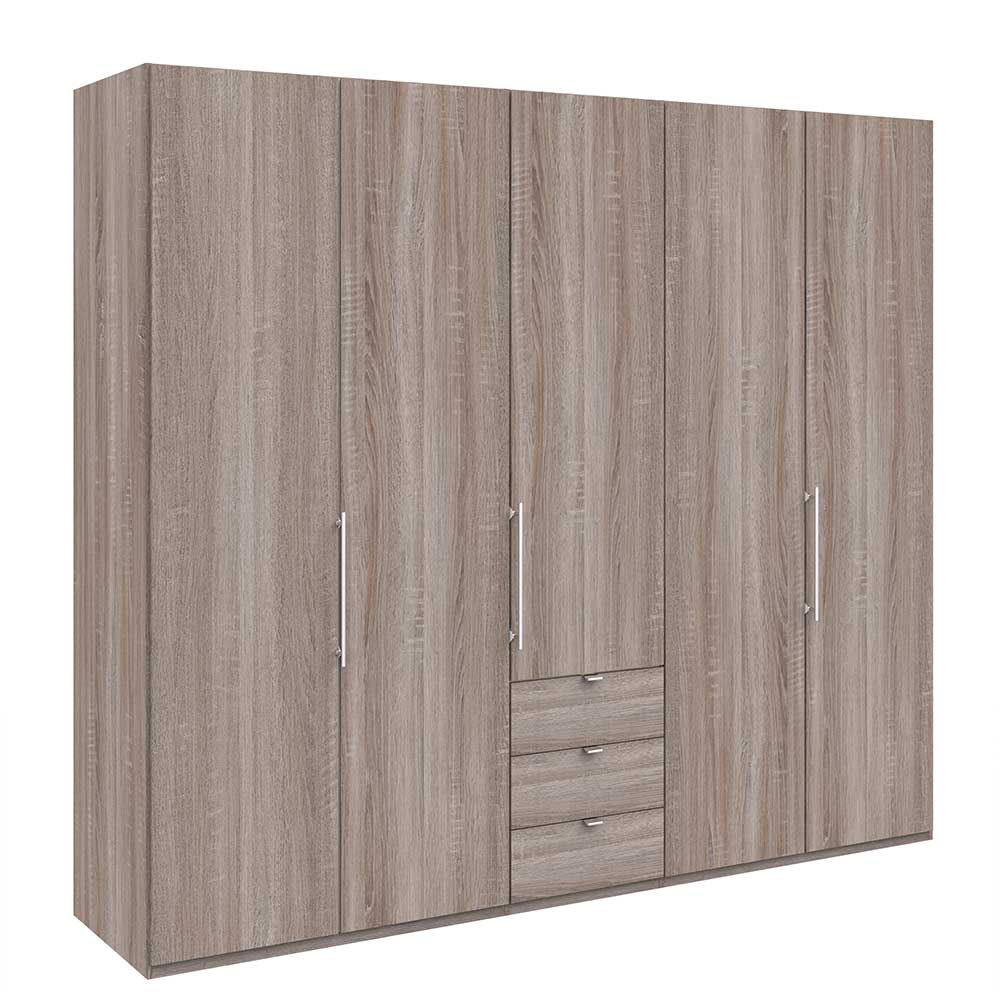 Kleiderschrank mit zwei breiten Abteilen - Crenba