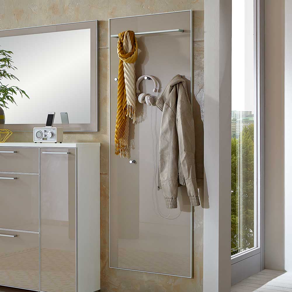 Garderobenpaneel Srocca in Taupe