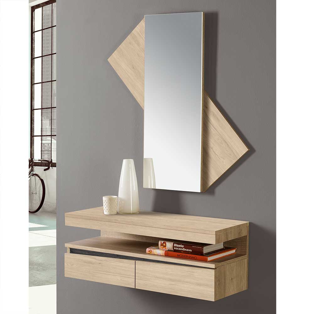Designer Flurmöbel Set mit Wandkonsole - Irvine (zweiteilig)