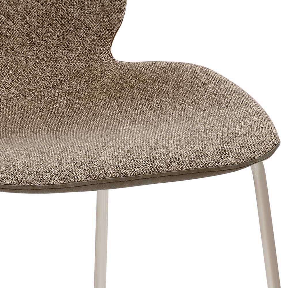 Barstuhl in Schlammfarben & Beige - Baltimoore