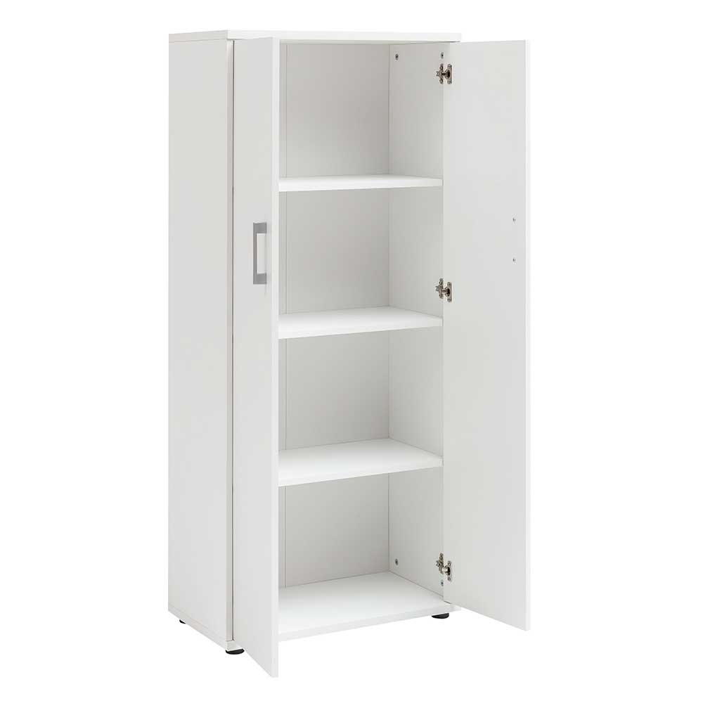 65x147x35 2-türiger Officeschrank in Weiß - Radiassu