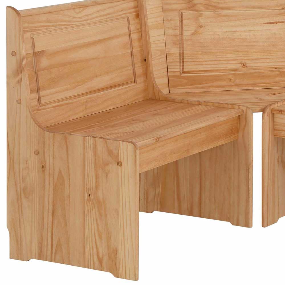 168x87x127 Holz-Eckbank & Esstisch - Ynvinata (zweiteilig)